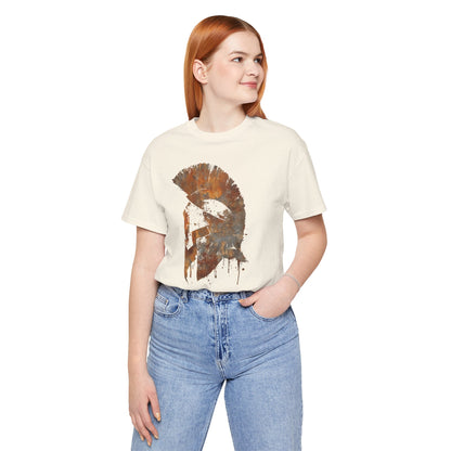 Spartan Helmet T‑Shirt — Rustic Warrior Graphic Tee