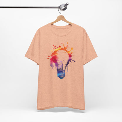 Creative Idea T-Shirt — Colorful Paint Splash Idea Tee