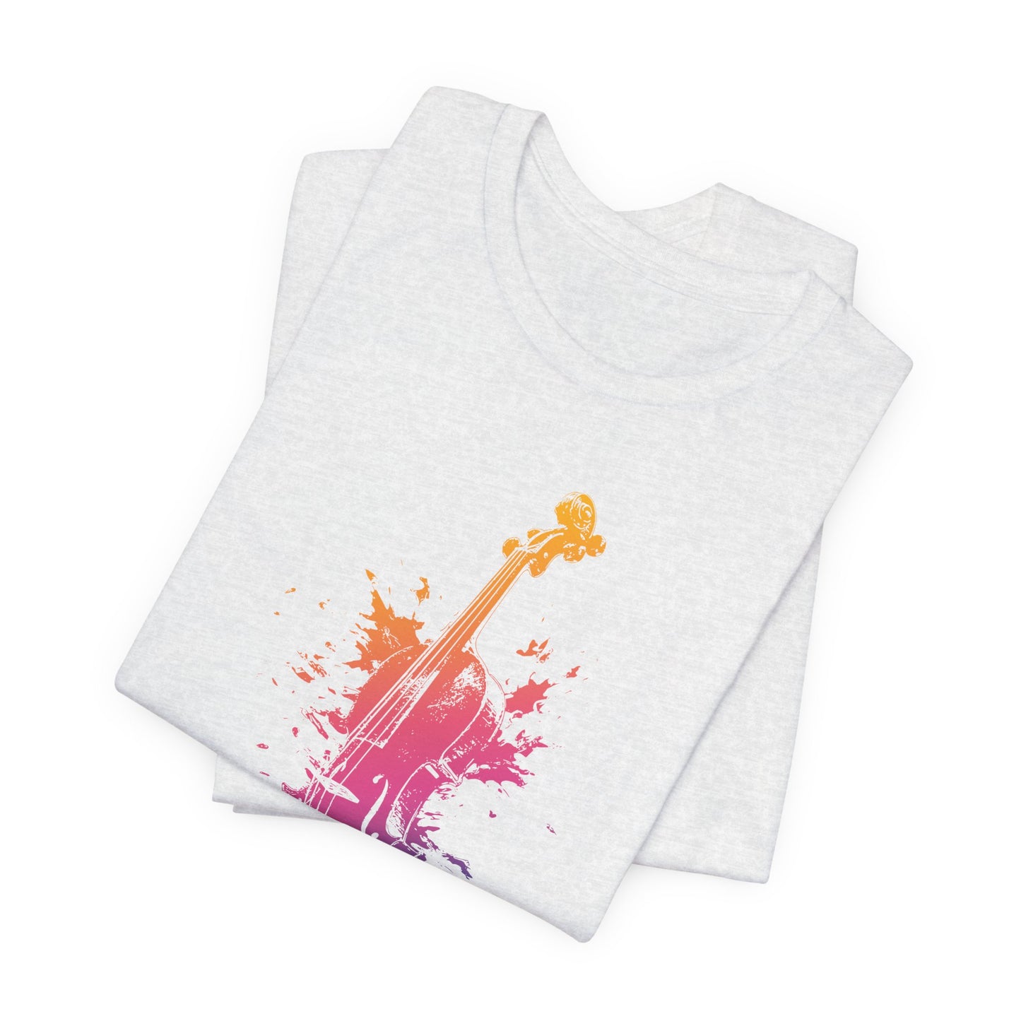 Colorful Violin Splash T-Shirt — Watercolor Musician Tee for Violinists & Music Lovers
