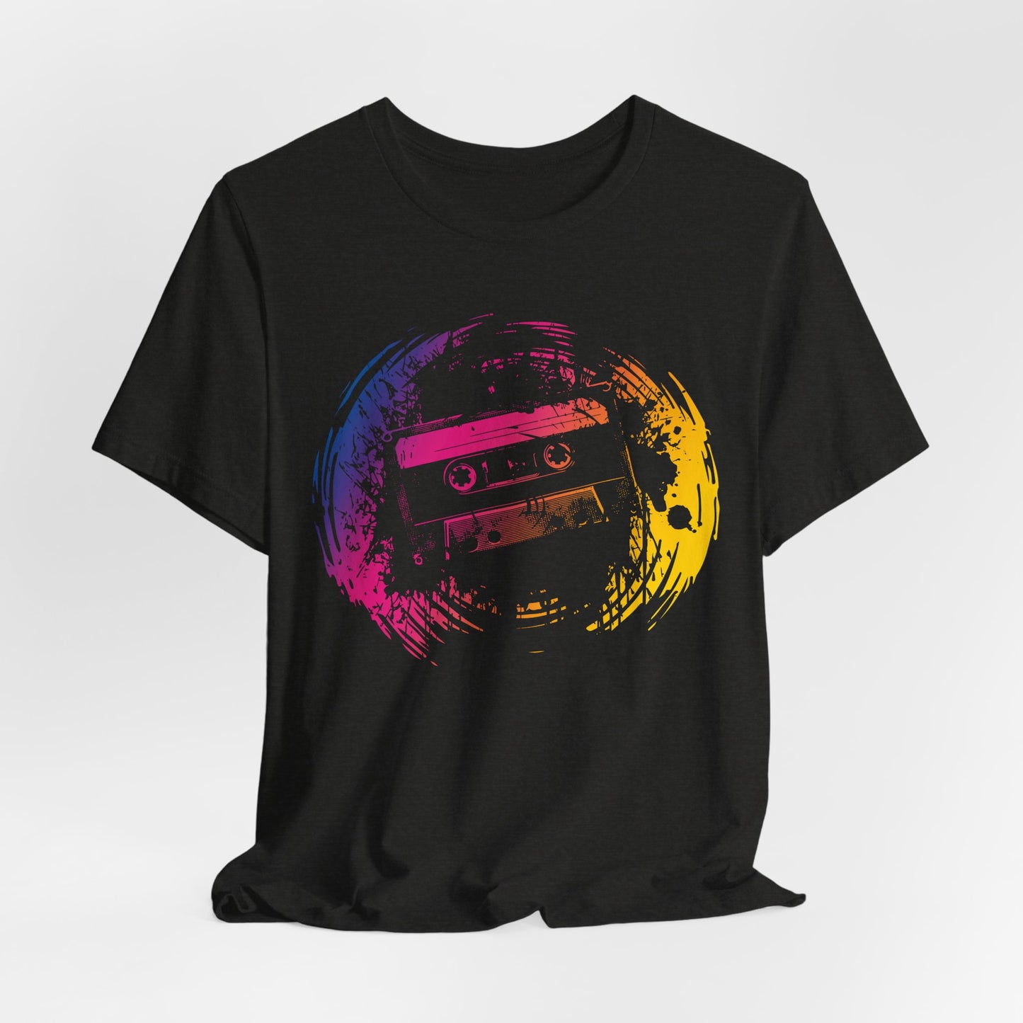 Retro Cassette Tape Tee — Vintage 80s Music Graphic T-Shirt