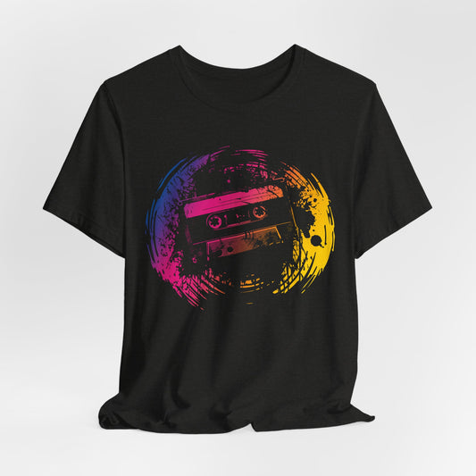 Retro Cassette Tape Tee — Vintage 80s Music Graphic T-Shirt