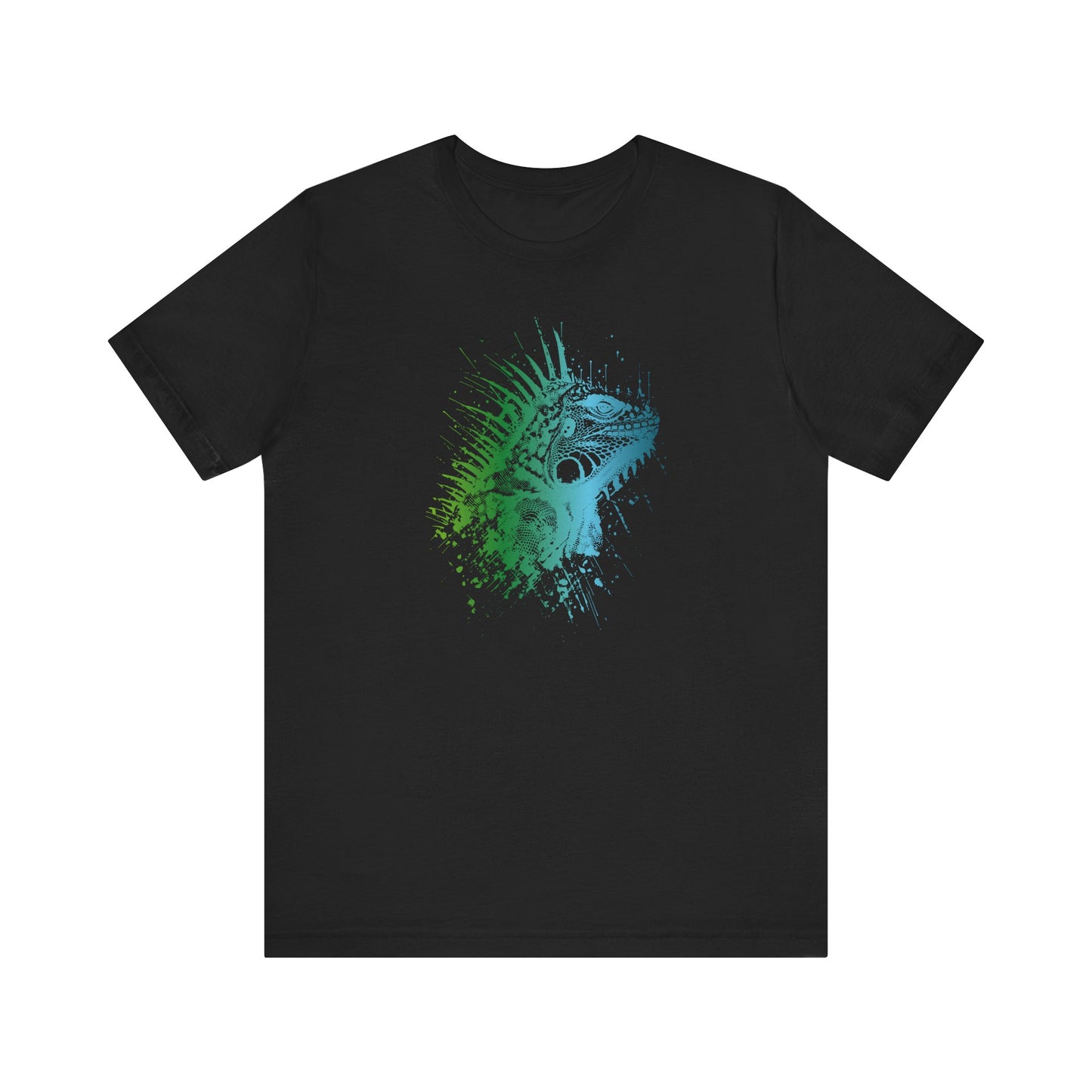 Iguana Splash T‑Shirt — Watercolor Reptile Graphic Tee