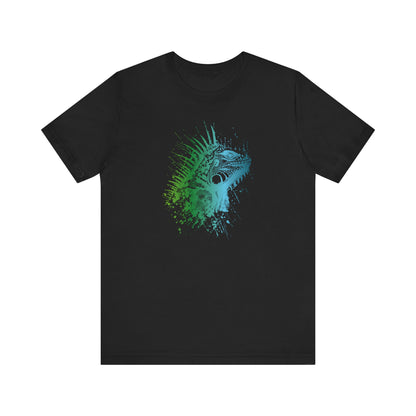 Iguana Splash T‑Shirt — Watercolor Reptile Graphic Tee