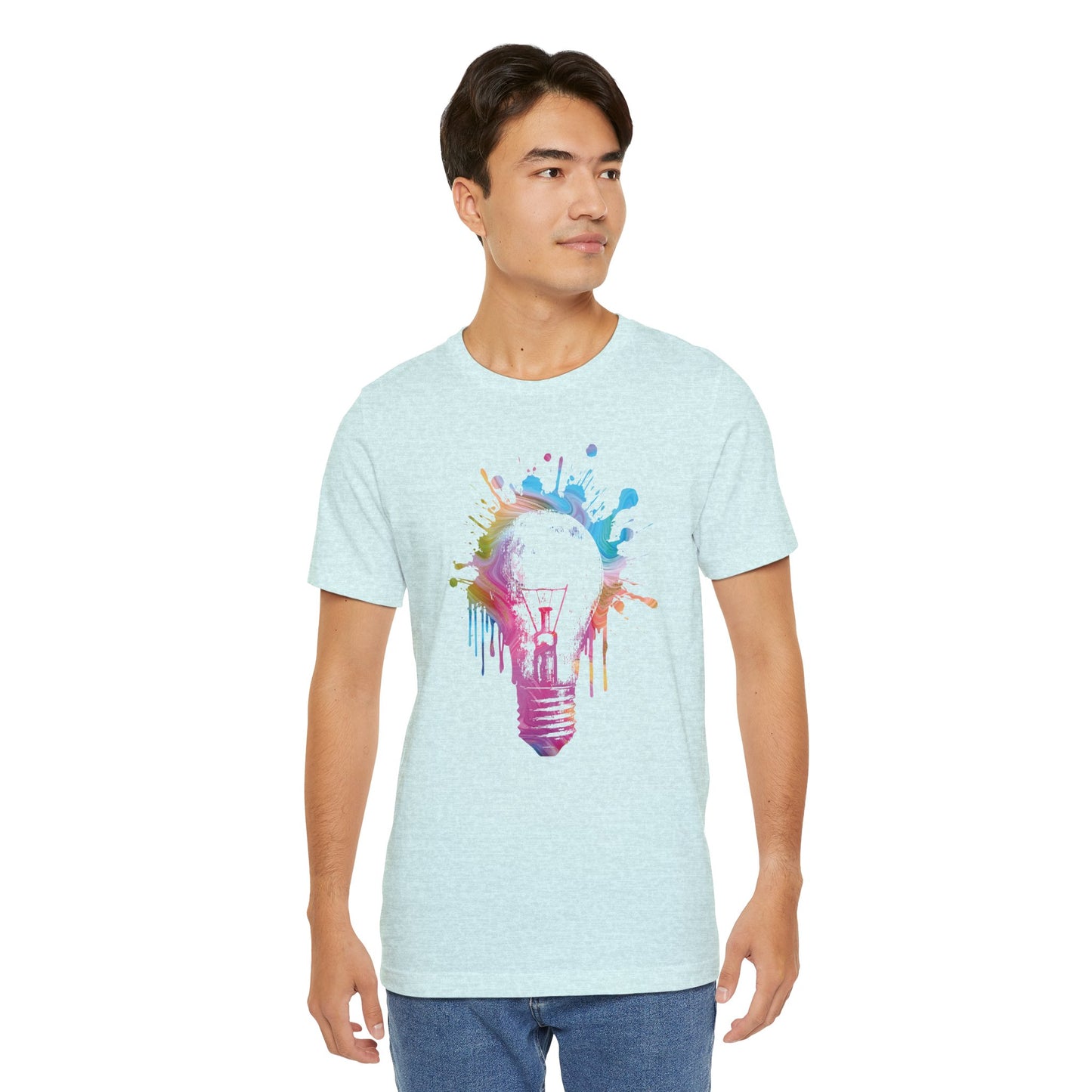 Creative Idea T-Shirt — Colorful Paint Splash Idea Tee