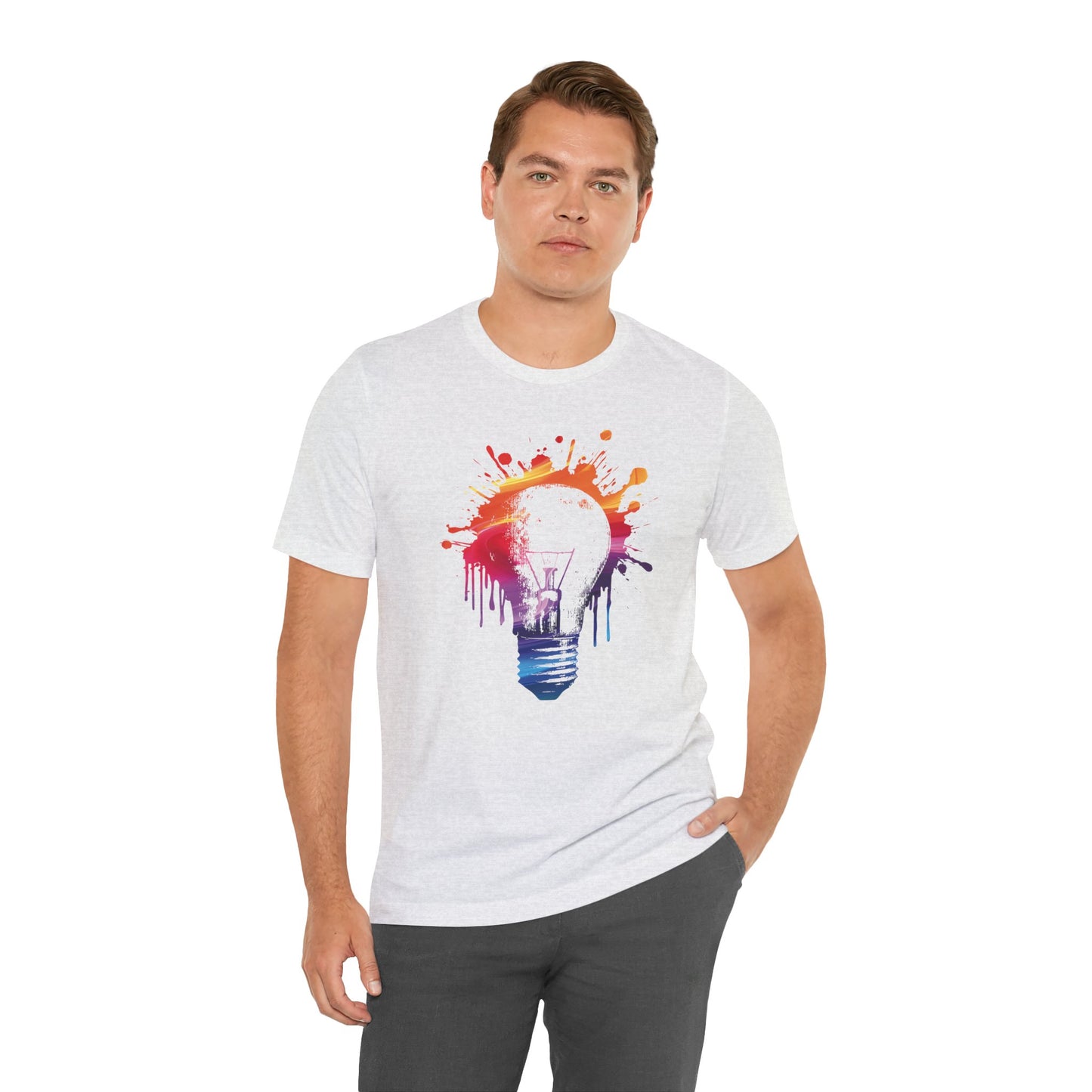 Creative Idea T-Shirt — Colorful Paint Splash Idea Tee