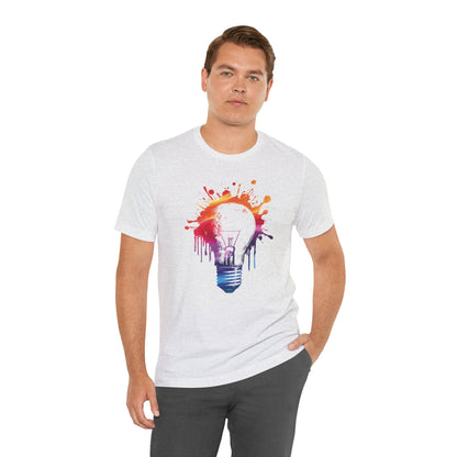 Creative Idea T-Shirt — Colorful Paint Splash Idea Tee