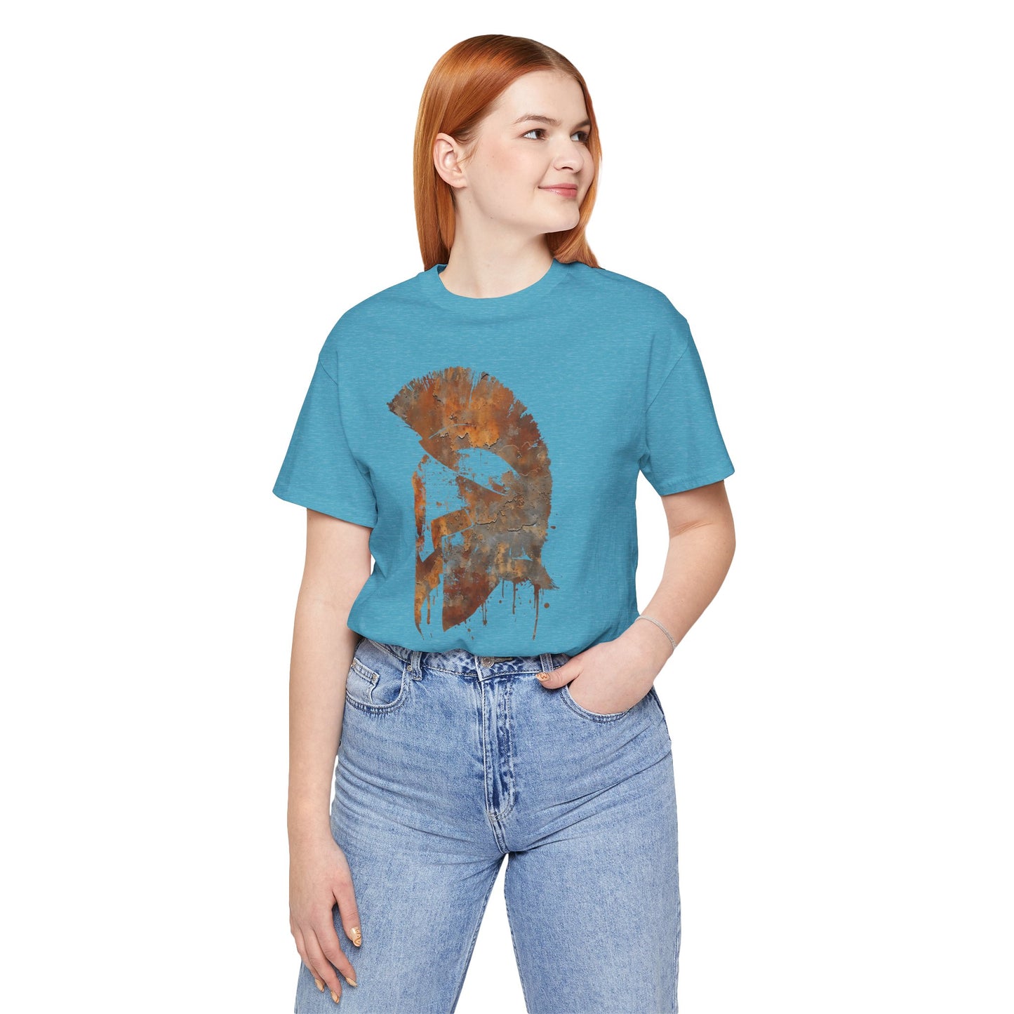 Spartan Helmet T‑Shirt — Rustic Warrior Graphic Tee