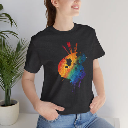 Watercolor Paint Palette T-Shirt — Rainbow Artist Tee