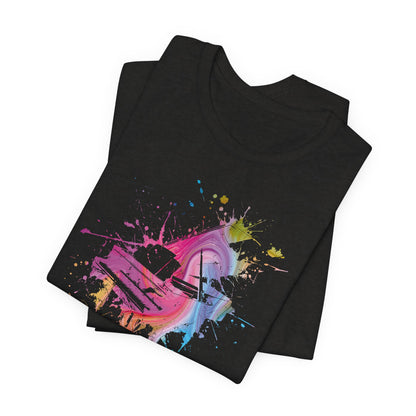 Play me to the Moon T‑Shirt — Colorful Music Lover Tee