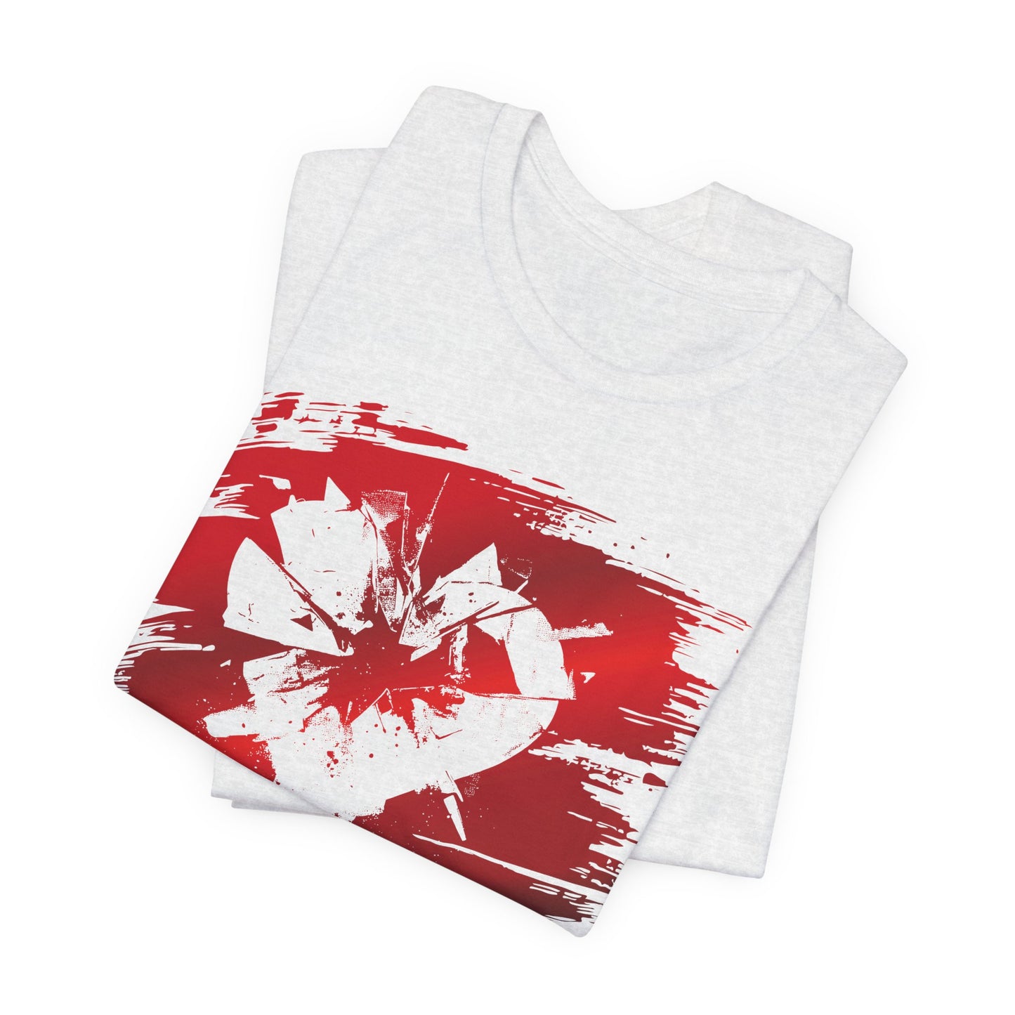Broken Heart Brushstroke Tee — Distressed Red Heart Graphic Shirt