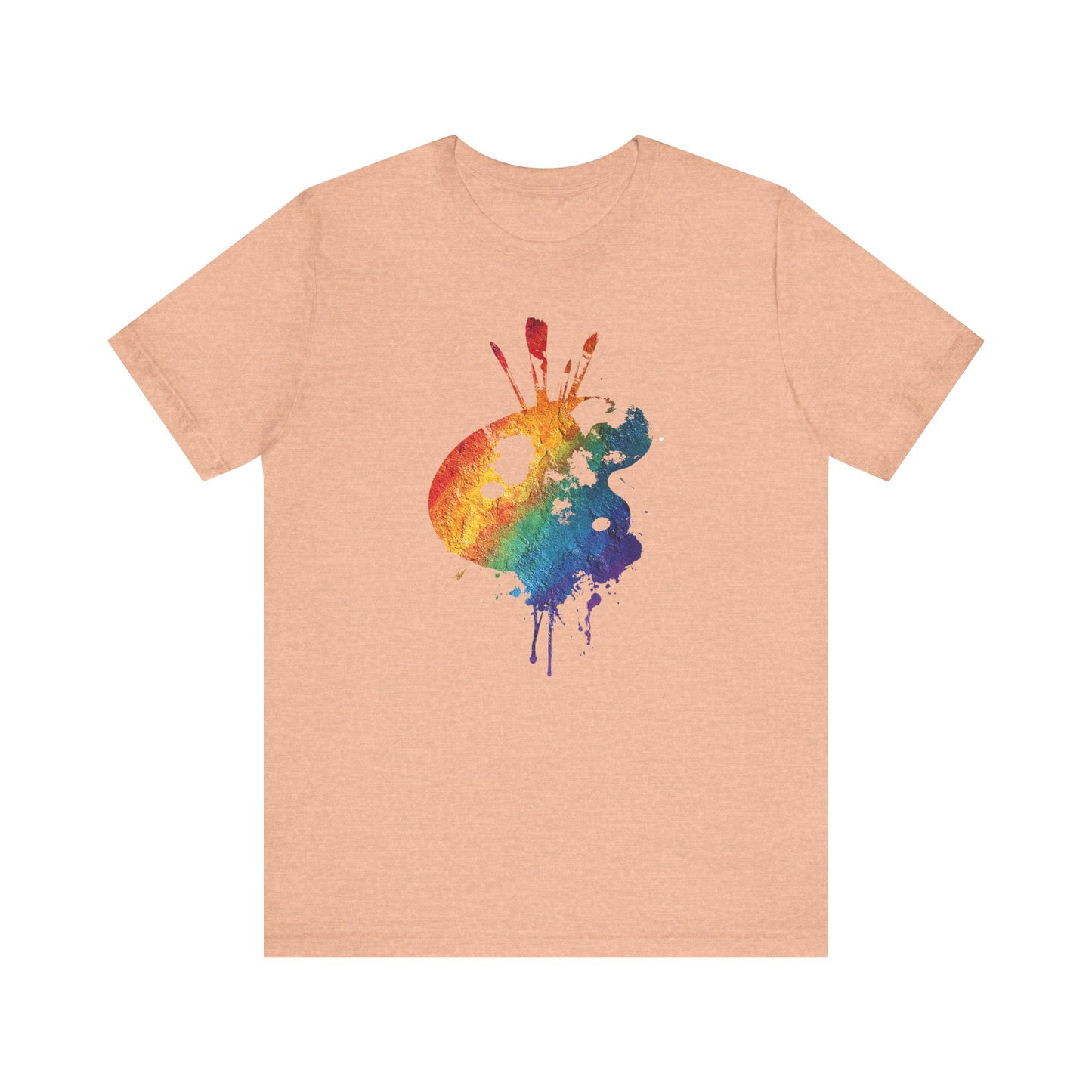 Watercolor Paint Palette T-Shirt — Rainbow Artist Tee