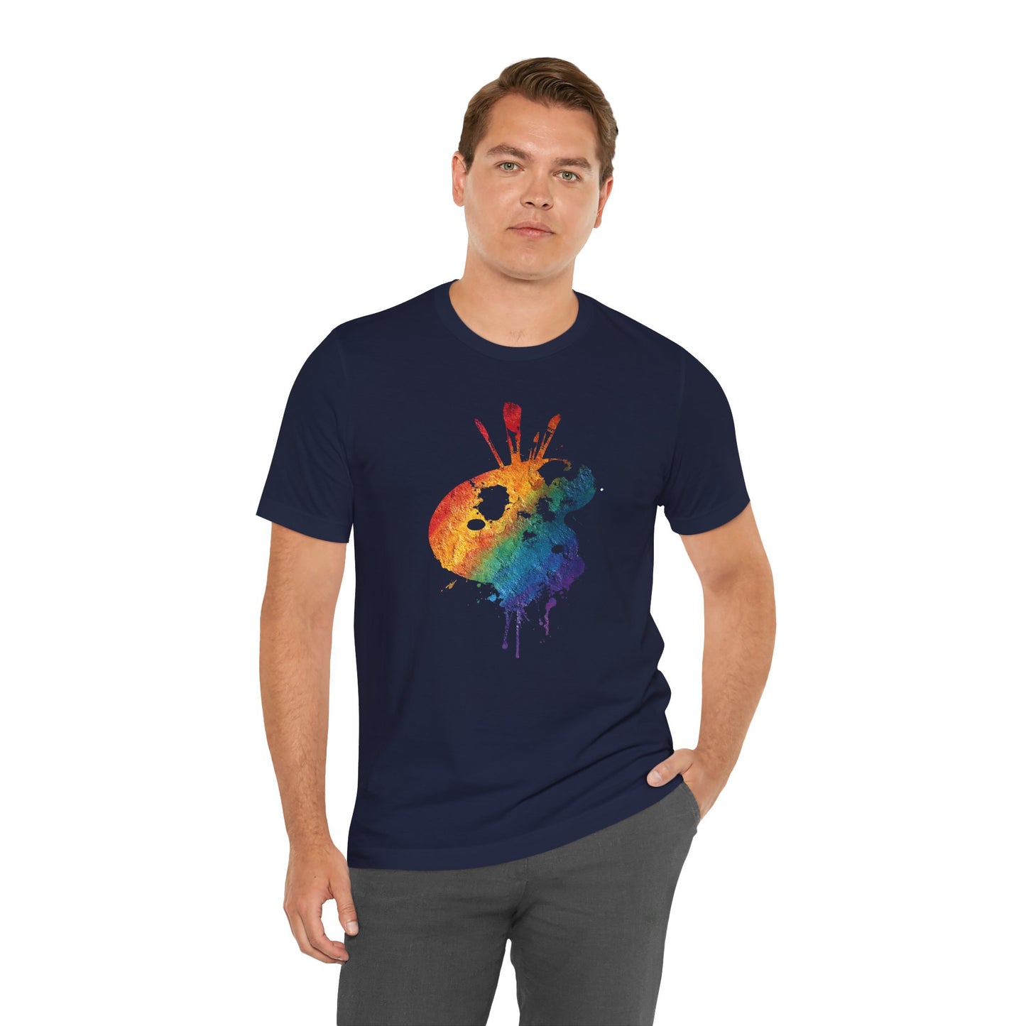 Watercolor Paint Palette T-Shirt — Rainbow Artist Tee