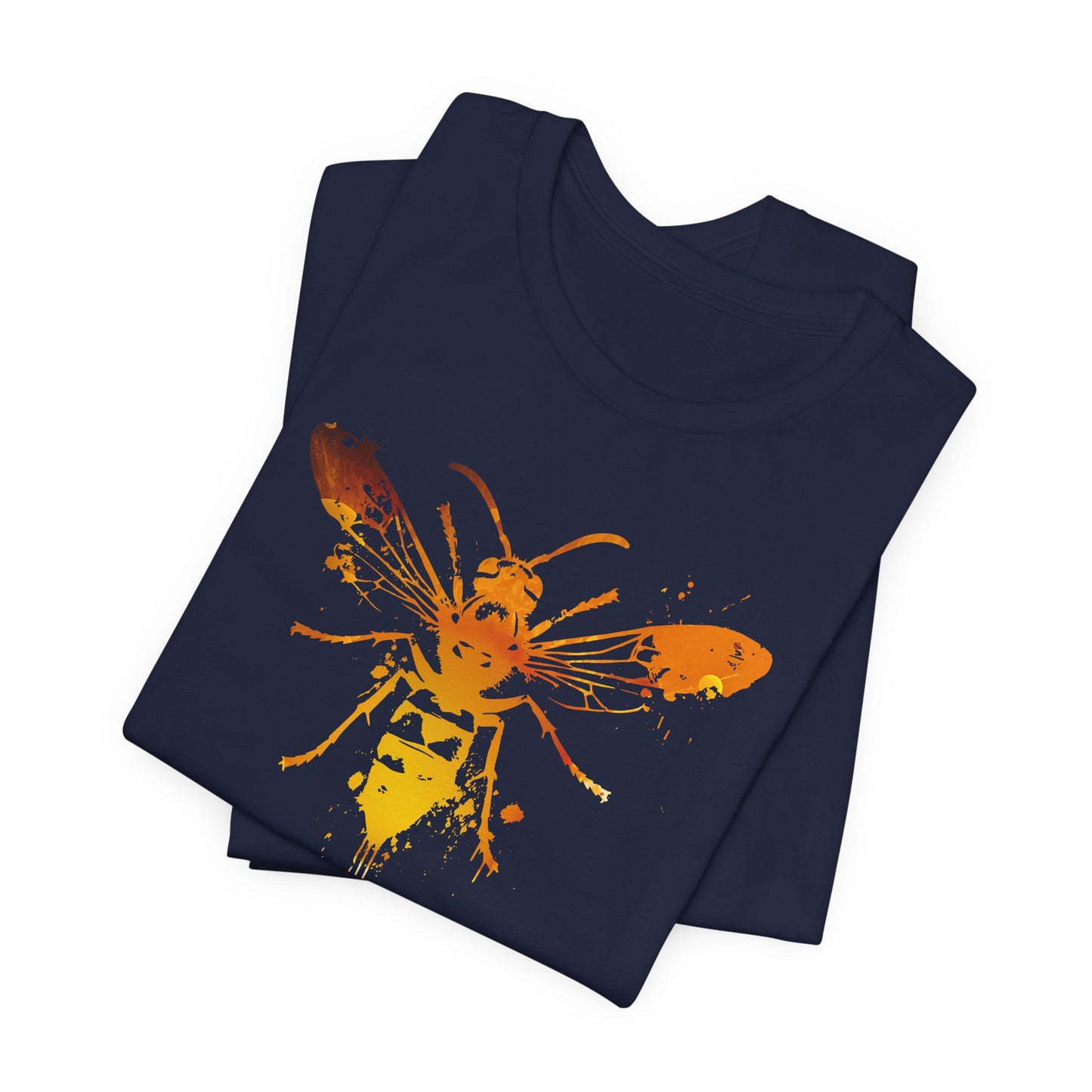 Sting Like a Bee Graphic Tee — Orange Watercolor Bee Shirt