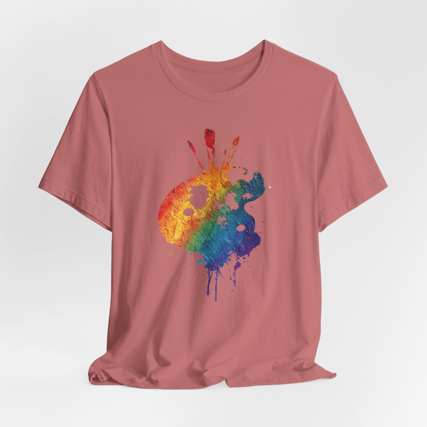 Watercolor Paint Palette T-Shirt — Rainbow Artist Tee
