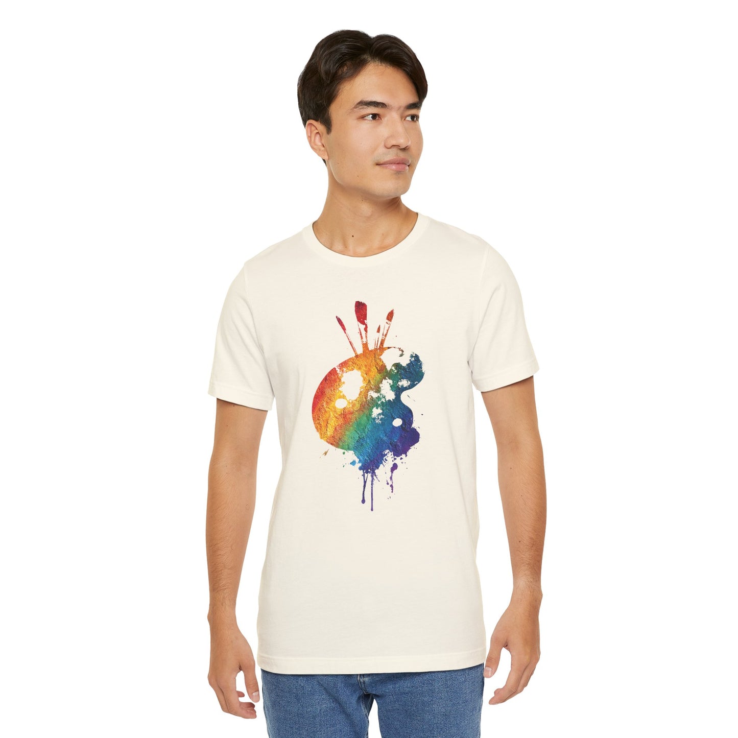 Watercolor Paint Palette T-Shirt — Rainbow Artist Tee