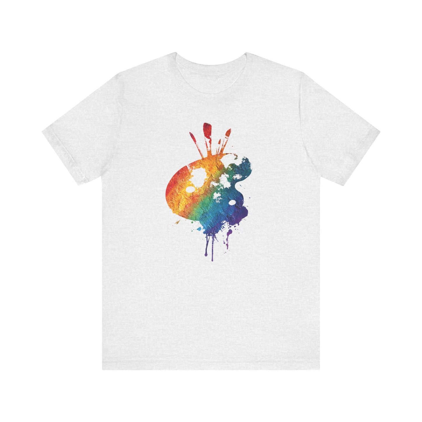 Watercolor Paint Palette T-Shirt — Rainbow Artist Tee