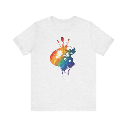 Watercolor Paint Palette T-Shirt — Rainbow Artist Tee