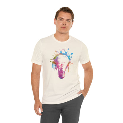 Creative Idea T-Shirt — Colorful Paint Splash Idea Tee