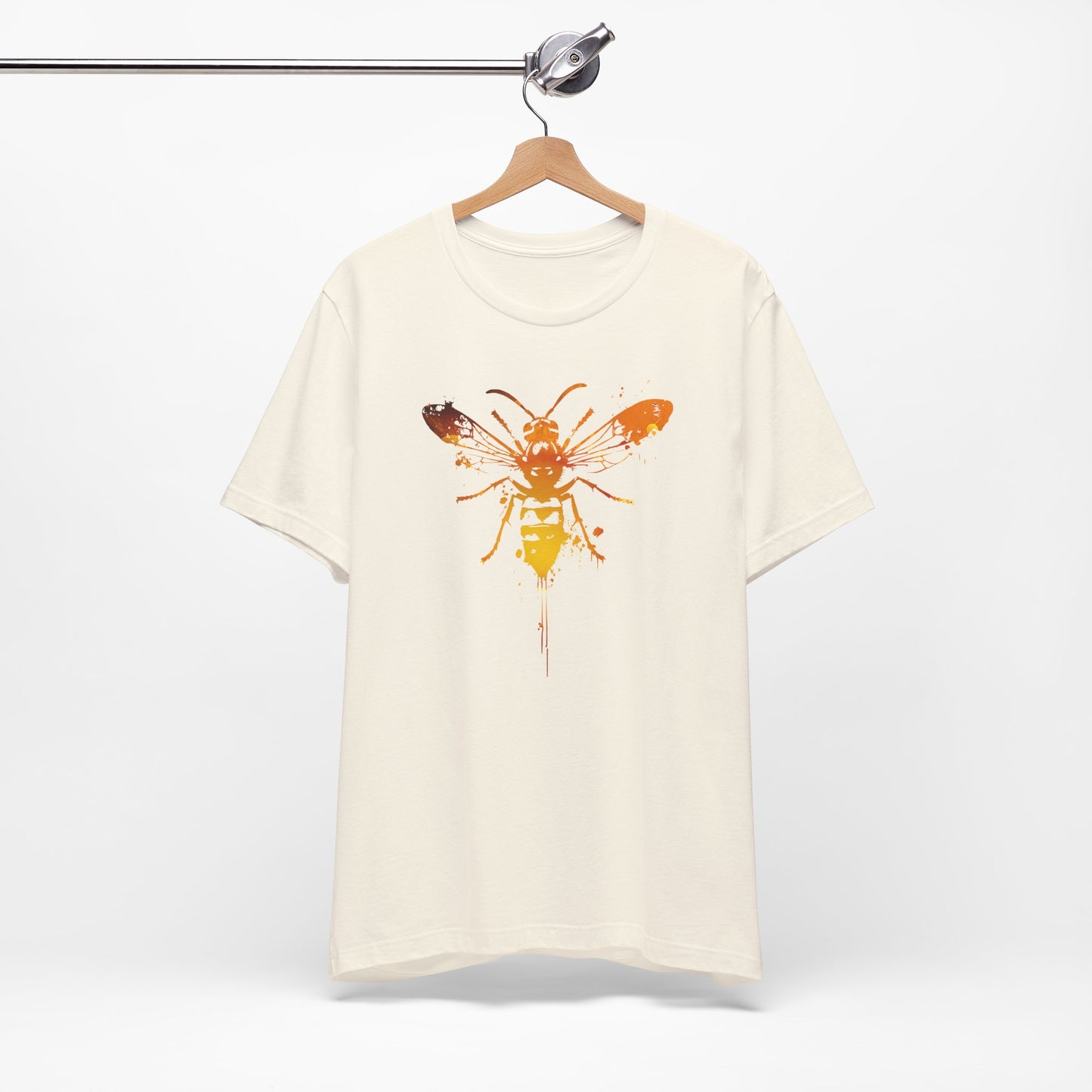 Sting Like a Bee Graphic Tee — Orange Watercolor Bee Shirt