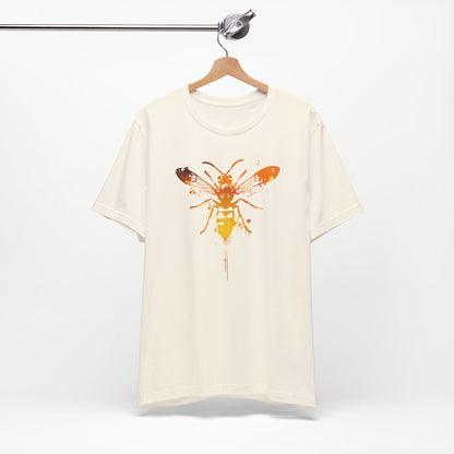 Sting Like a Bee Graphic Tee — Orange Watercolor Bee Shirt