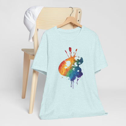 Watercolor Paint Palette T-Shirt — Rainbow Artist Tee