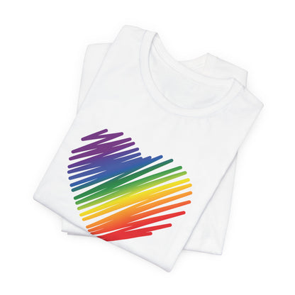 Rainbow Heart Tee — "Love is Love" Pride T-Shirt