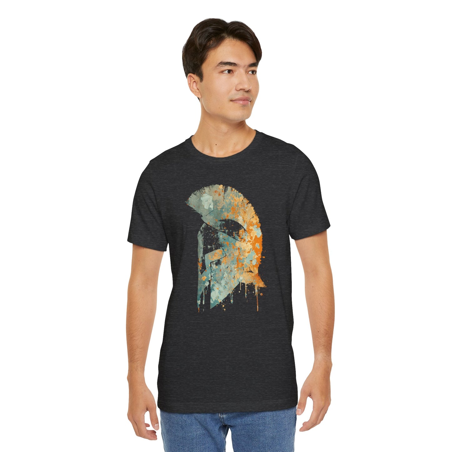 Spartan Helmet T‑Shirt — Rustic Warrior Graphic Tee