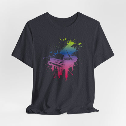 Play me to the Moon T‑Shirt — Colorful Music Lover Tee