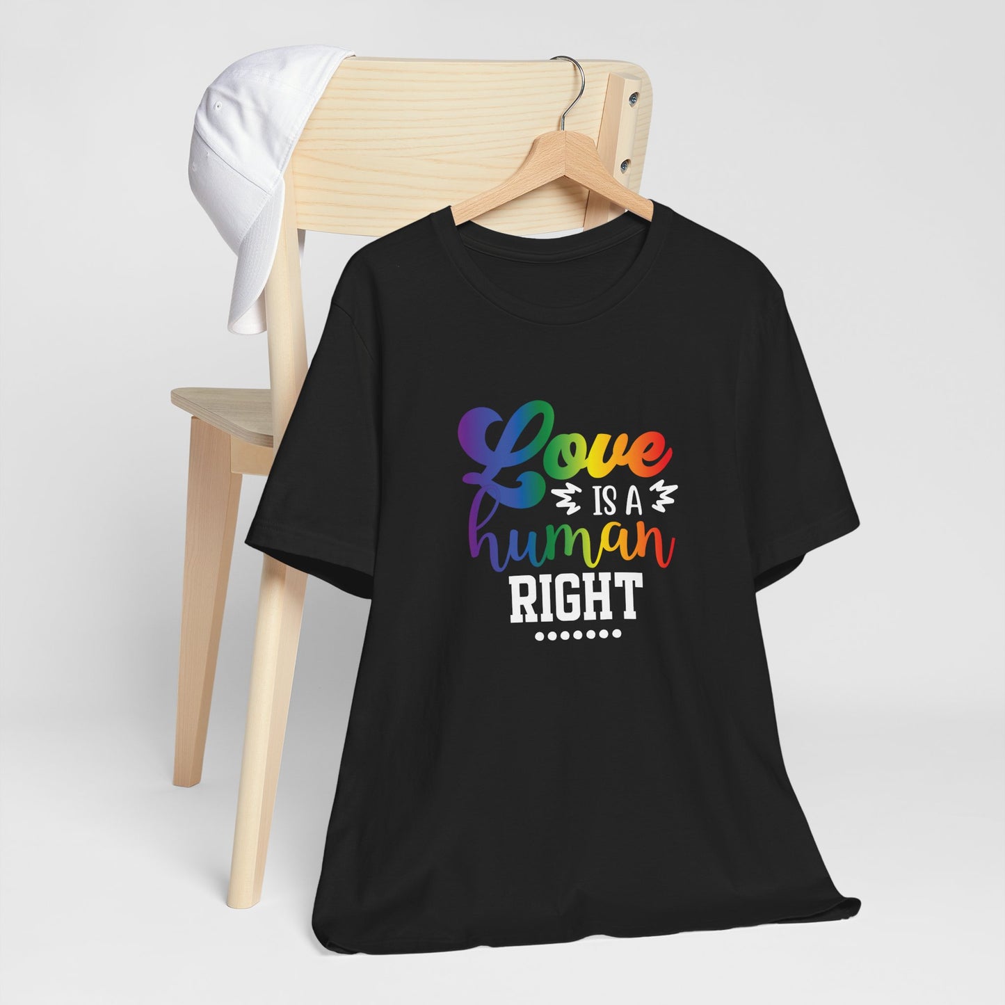 Love Is a Human Right T-Shirt – Rainbow Pride Tee