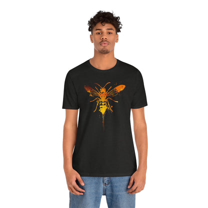 Sting Like a Bee Graphic Tee — Orange Watercolor Bee Shirt