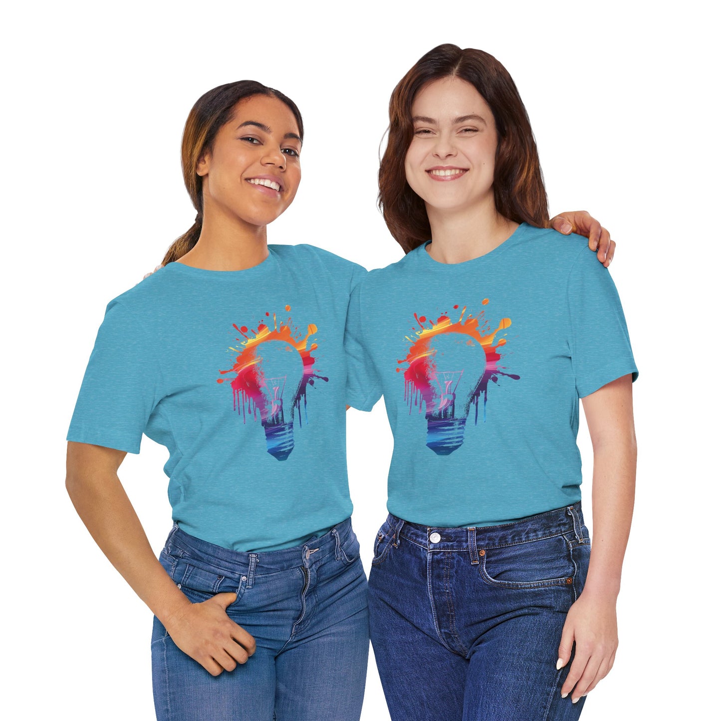 Creative Idea T-Shirt — Colorful Paint Splash Idea Tee
