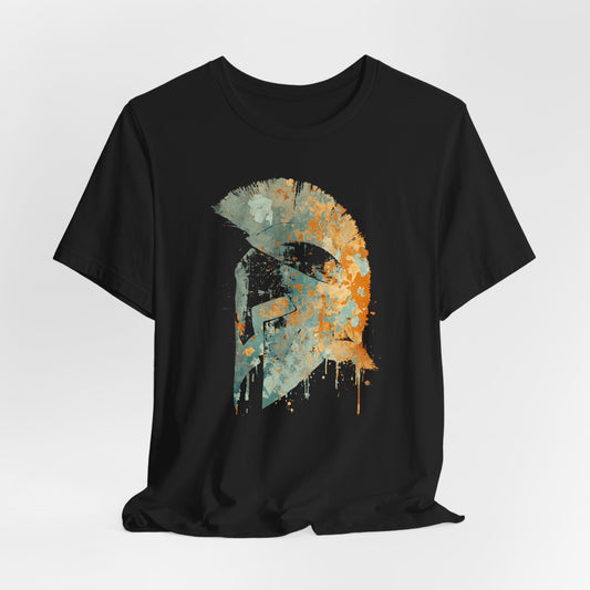 Spartan Helmet T‑Shirt — Rustic Warrior Graphic Tee