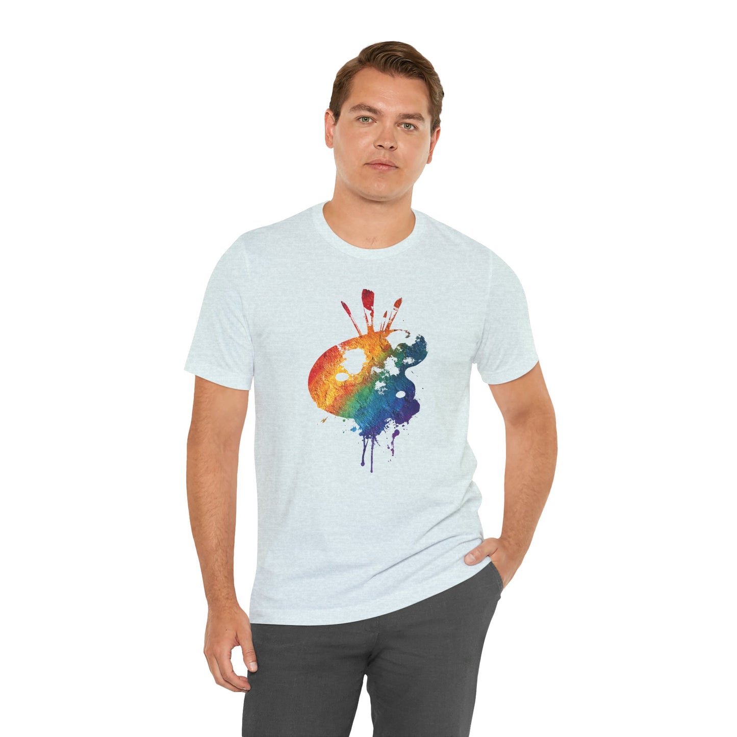 Watercolor Paint Palette T-Shirt — Rainbow Artist Tee