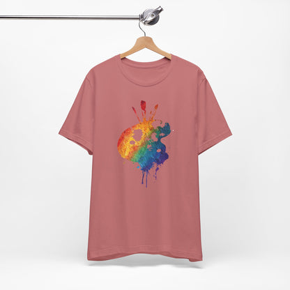 Watercolor Paint Palette T-Shirt — Rainbow Artist Tee