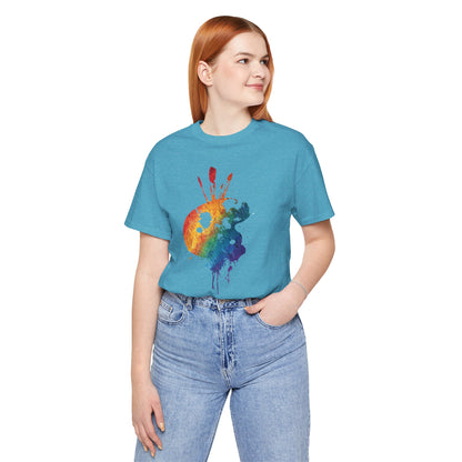 Watercolor Paint Palette T-Shirt — Rainbow Artist Tee