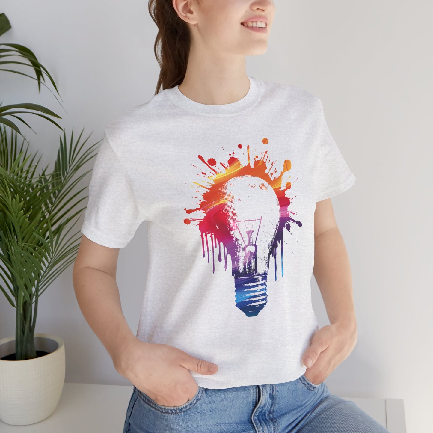 Creative Idea T-Shirt — Colorful Paint Splash Idea Tee