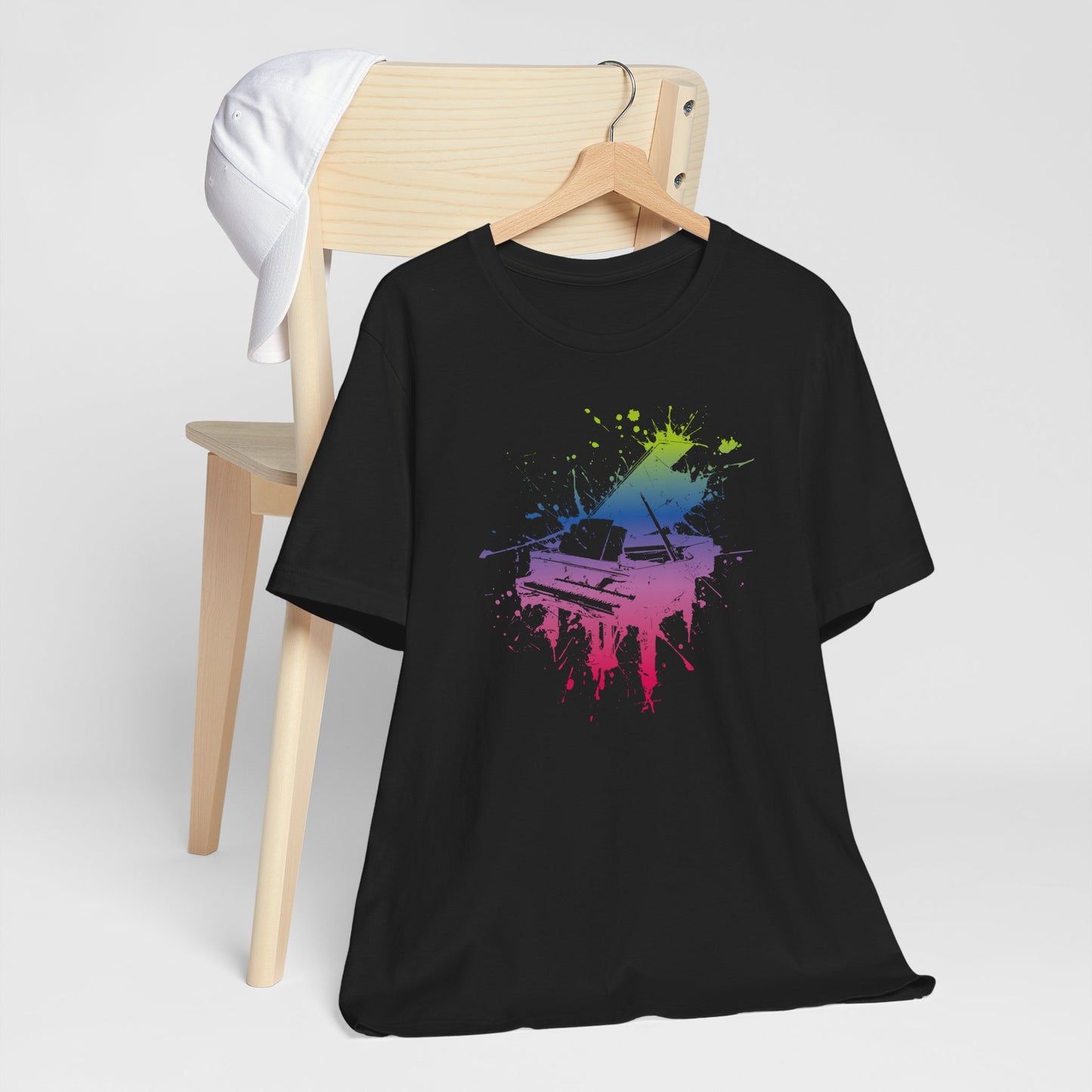 Play me to the Moon T‑Shirt — Colorful Music Lover Tee