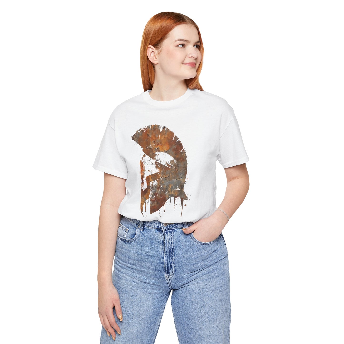 Spartan Helmet T‑Shirt — Rustic Warrior Graphic Tee