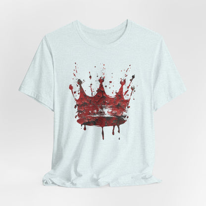 Weathered Kingdom T-Shirt — Watercolor Drip King Crown Graphic Tee