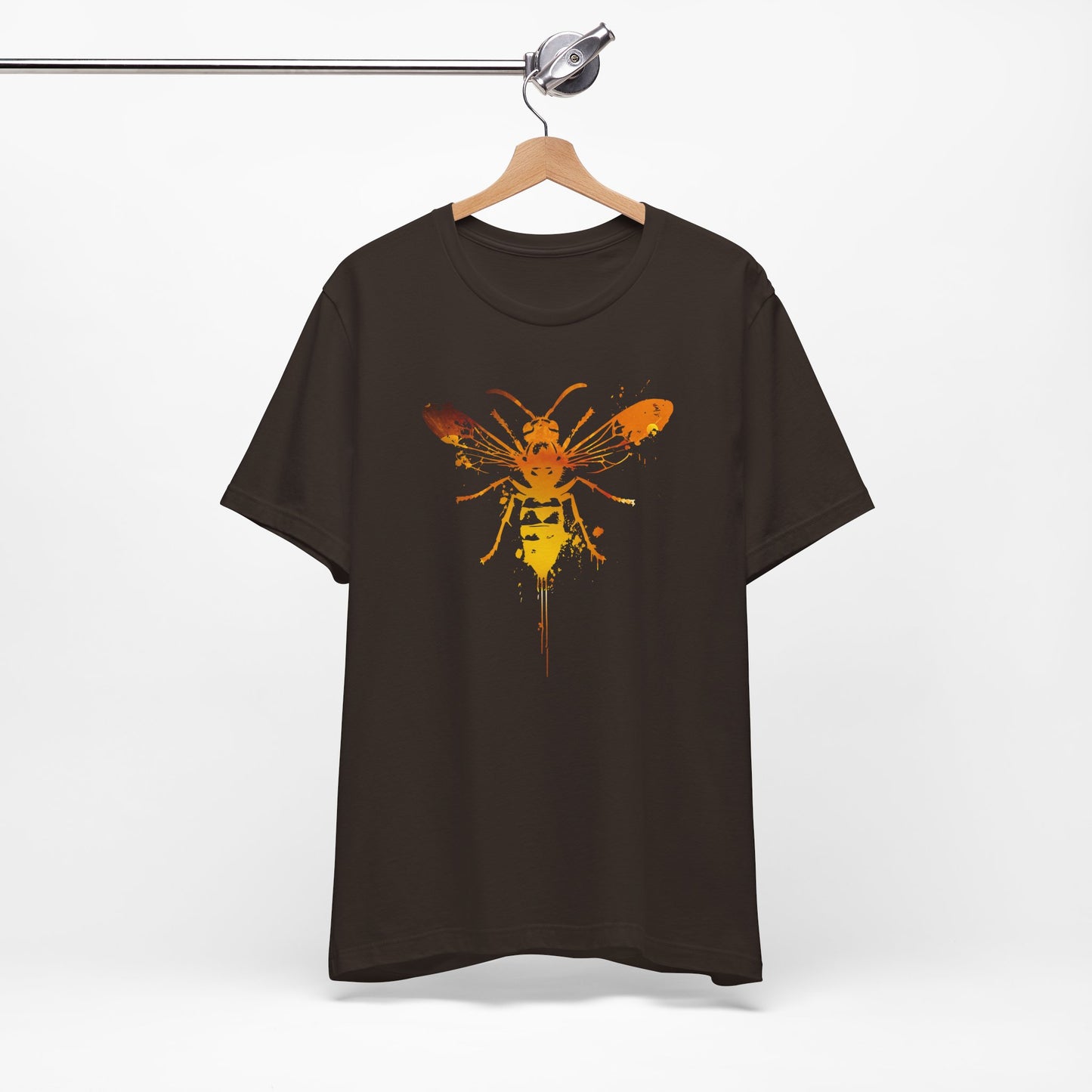 Sting Like a Bee Graphic Tee — Orange Watercolor Bee Shirt