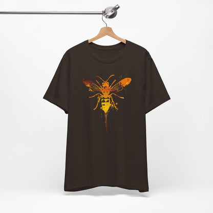 Sting Like a Bee Graphic Tee — Orange Watercolor Bee Shirt