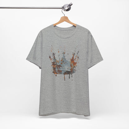 Weathered Kingdom T-Shirt — Watercolor Drip King Crown Graphic Tee