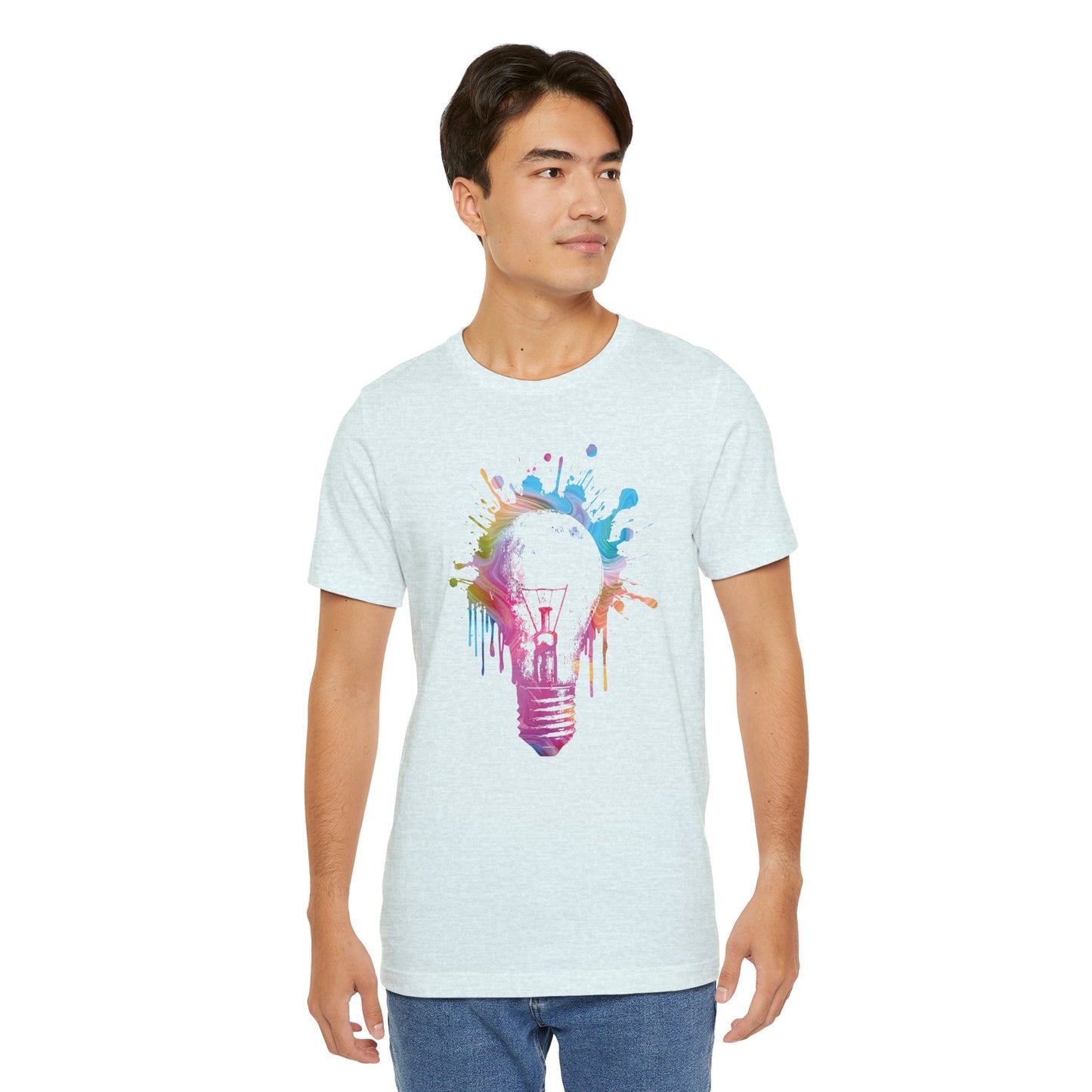 Creative Idea T-Shirt — Colorful Paint Splash Idea Tee
