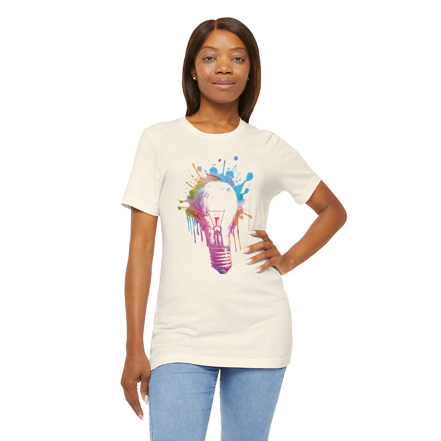 Creative Idea T-Shirt — Colorful Paint Splash Idea Tee