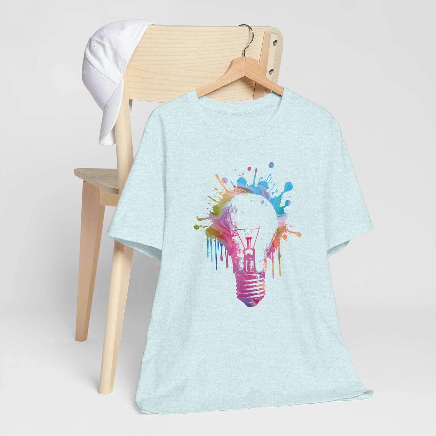 Creative Idea T-Shirt — Colorful Paint Splash Idea Tee