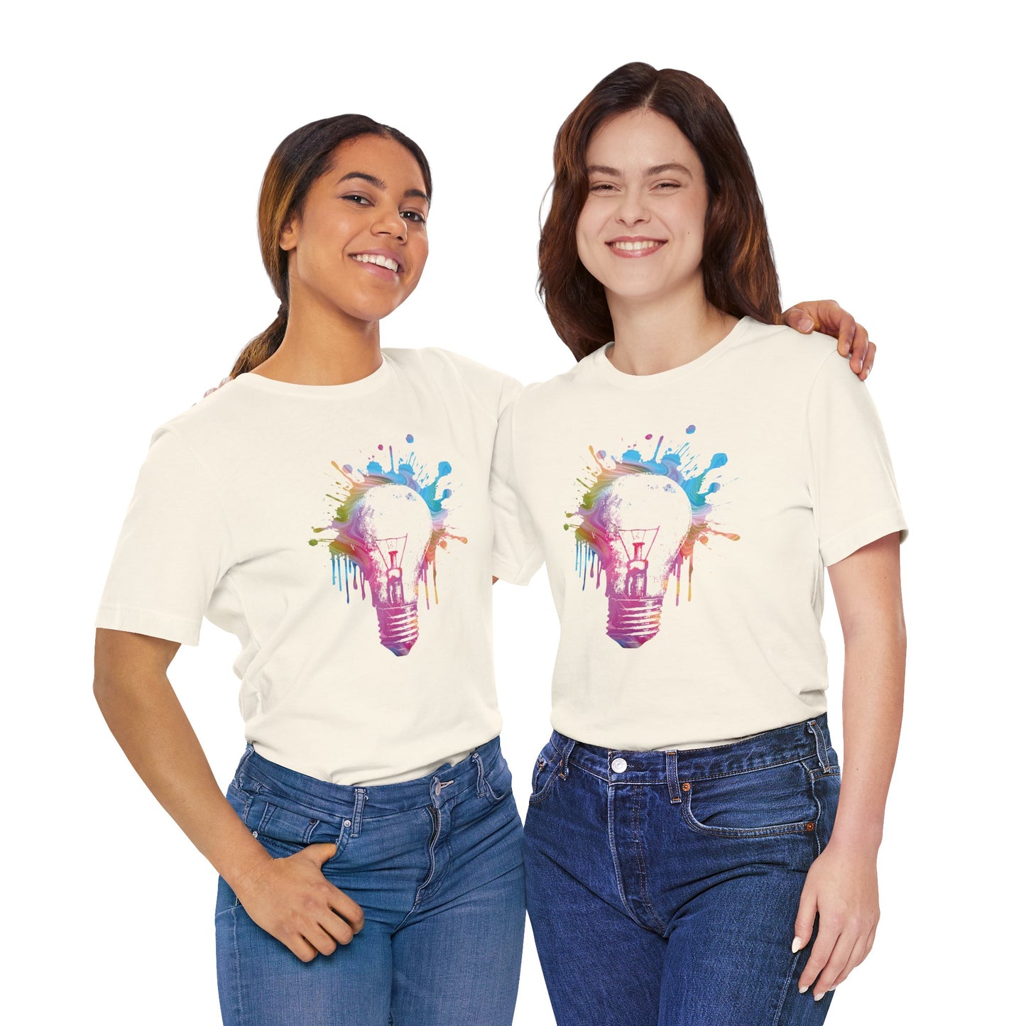 Creative Idea T-Shirt — Colorful Paint Splash Idea Tee