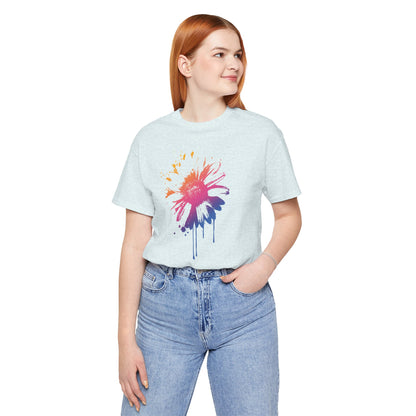 Paint-Splatter Daisy T-Shirt
