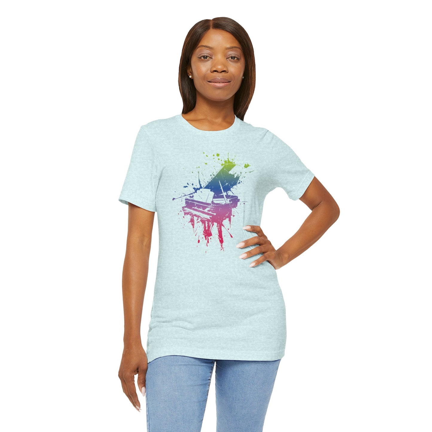Play me to the Moon T‑Shirt — Colorful Music Lover Tee