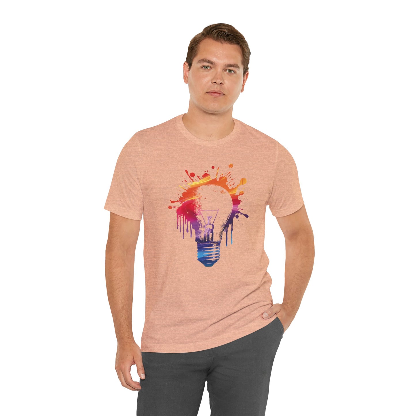 Creative Idea T-Shirt — Colorful Paint Splash Idea Tee