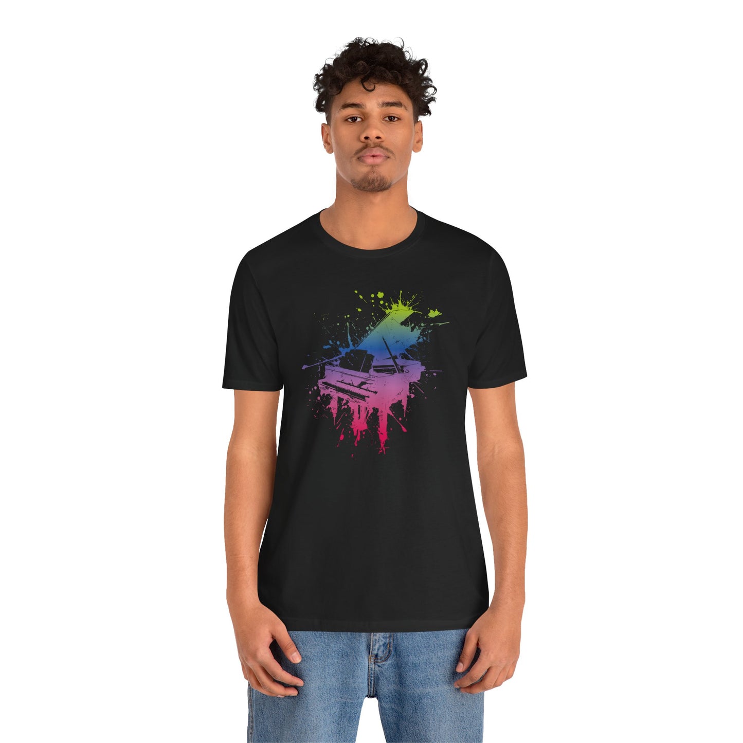 Play me to the Moon T‑Shirt — Colorful Music Lover Tee